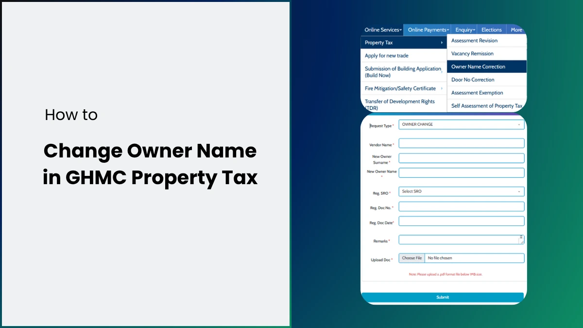 How to Change Name in GHMC Property Tax