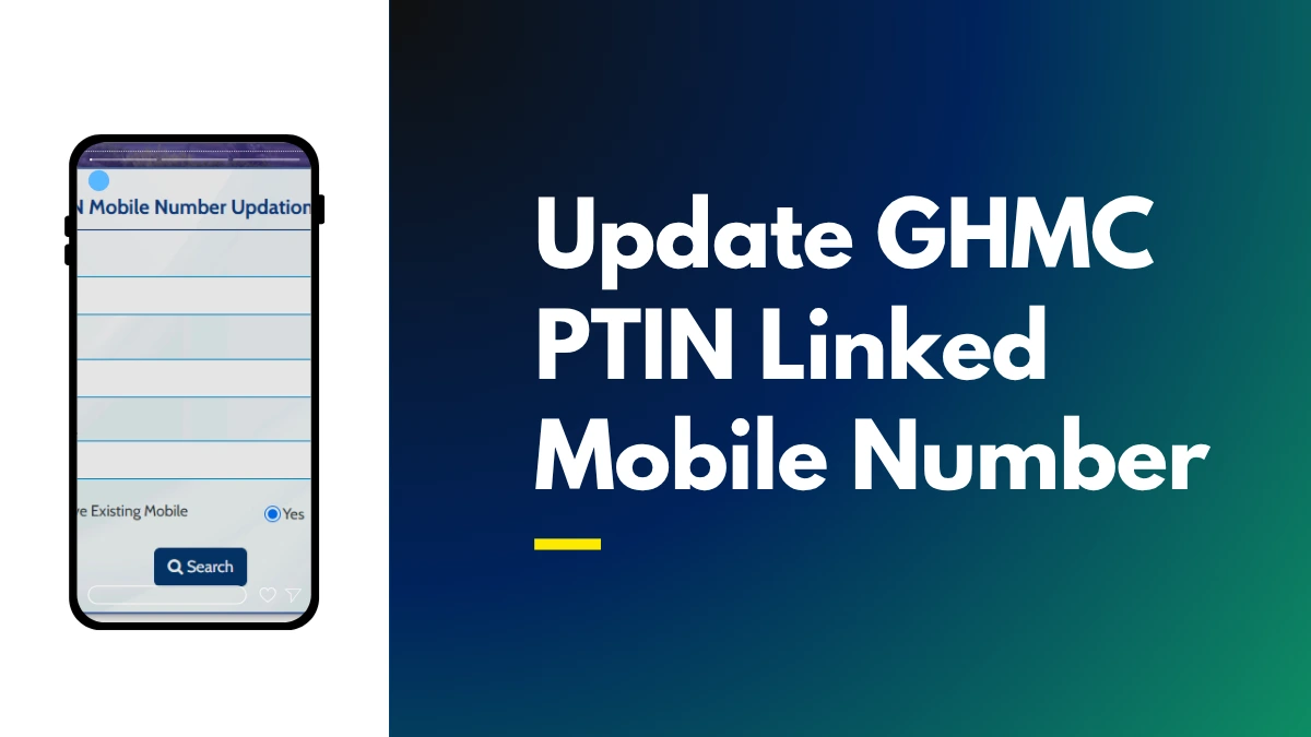 GHMC Property Tax Mobile Number Update Online