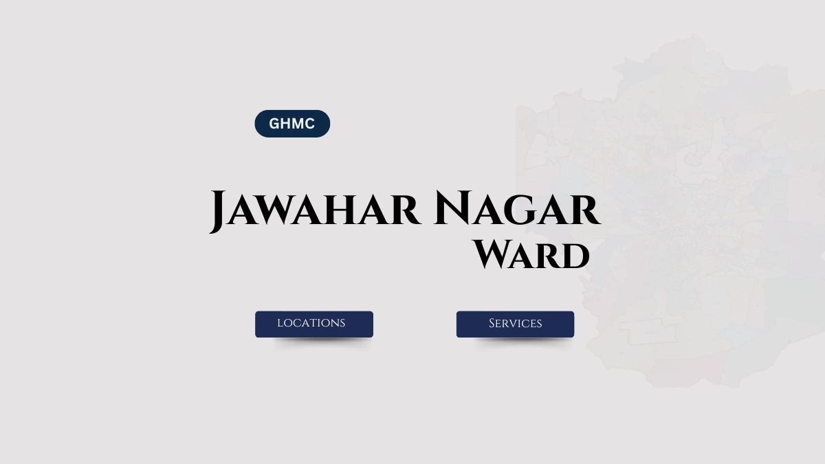 Jawahar Nagar GHMC Ward